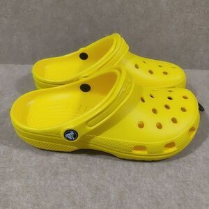Crocs Classic Unisex Lemon Citron Yellow Clogs Men Women